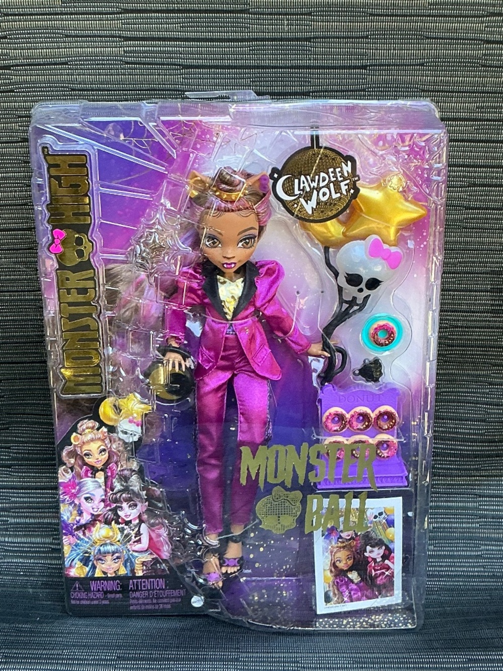 Monster High Monster Ball Clawdeen Wolf Doll New In Box Mattel G3 Figure